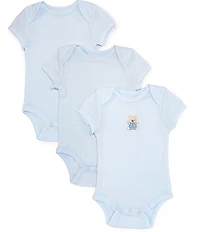 Little Me Baby Boys Cute Bear Bodysuit 3-Pack