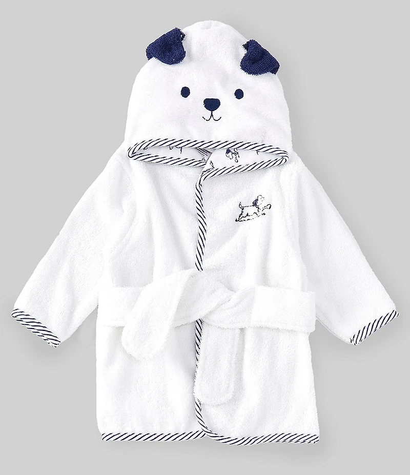 Little Me Baby Boys Long Sleeve Puppy Toile Terry Robe