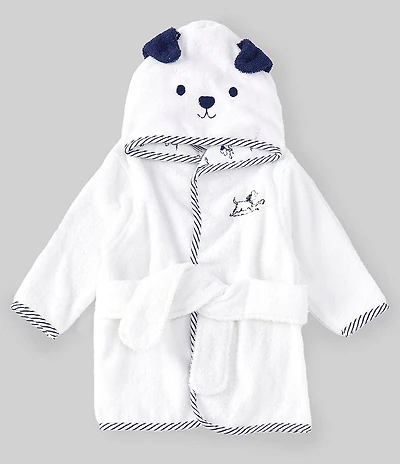 Little Me Baby Boys Long Sleeve Puppy Toile Terry Robe