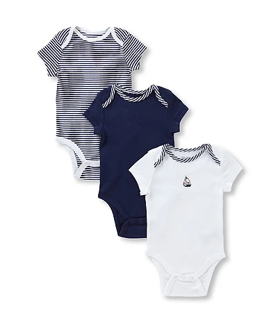Little Me Baby Boys Sailboat 3-Pack Bodysuits