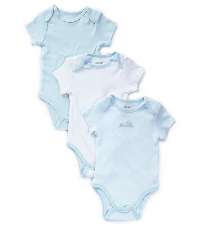 Little Me Baby Boys Train Bodysuit 3-Pack