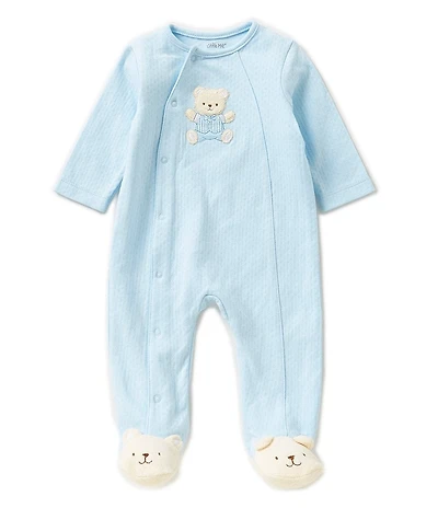 Little Me Baby Boys Cute Bear Footie Coverall