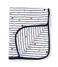 Little Me Baby Boys Striped/Sports Print Blanket
