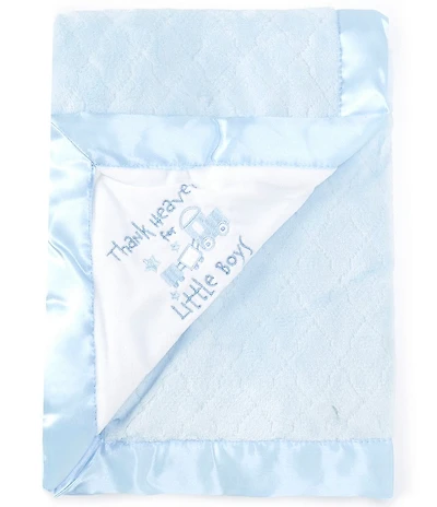 Little Me Baby Boys Thank Heavens Plush Blanket