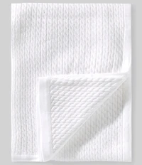 Little Me Baby Cotton Cable Knit Receiving Blanket
