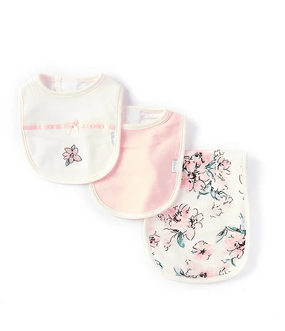 Little Me Baby Girls Dream Floral Bib & Burp Set