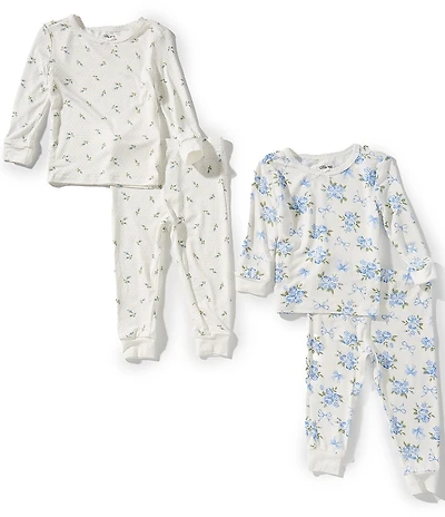 Little Me Baby Girls Floral-Printed 4-Piece Pajama Set