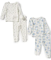 Little Me Baby Girls Floral-Printed 4-Piece Pajama Set