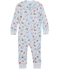 Little Me Baby Girls Bamboo Long-Sleeve Bow Printed Coverall