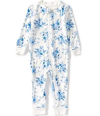 Little Me Baby Girls Bamboo Long-Sleeve Garden Printed Coverall