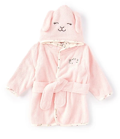 Little Me Baby Girls Long Sleeve Bunny Face Hooded Robe