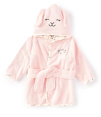 Little Me Baby Girls Long Sleeve Bunny Face Hooded Robe