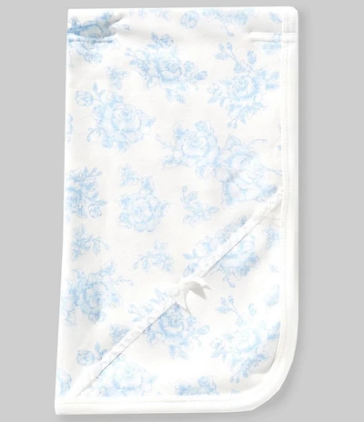 Little Me Baby Girls Rose-Print Receiving Blanket