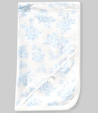 Little Me Baby Girls Rose-Print Receiving Blanket