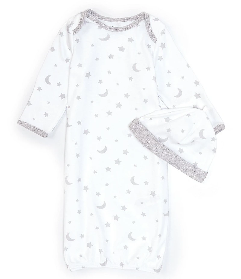Little Me Baby Stars and Moons Sleeper Gown & Hat