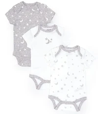 Little Me Baby Moons and Stars Print Bodysuit 3-Pack