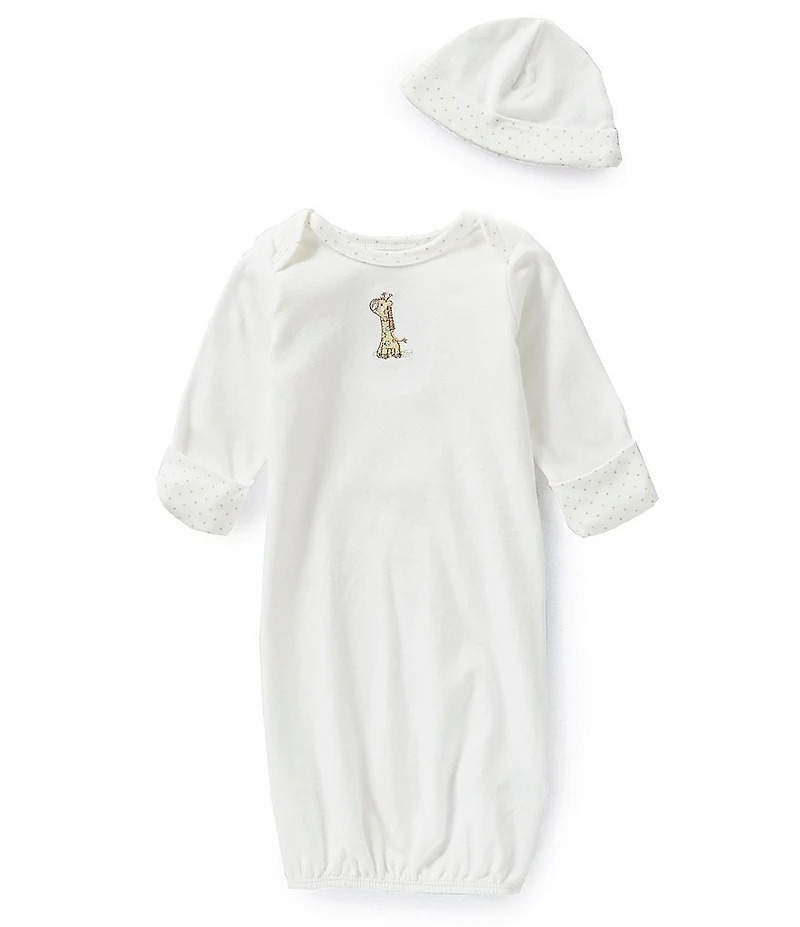 Little Me Baby Giraffe Sleeper Gown and Hat