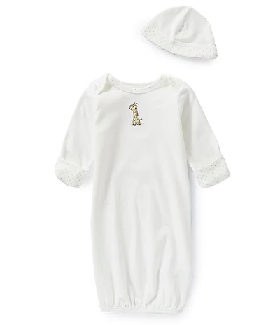 Little Me Baby Giraffe Sleeper Gown and Hat
