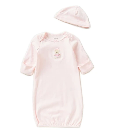 Little Me Baby Girls Sweet Bear Gown