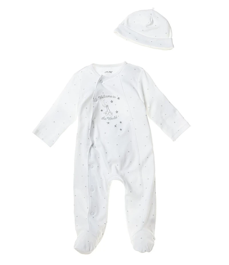 Little Me Baby Welcome World Footie Coverall