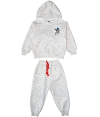 Lola + The Boys Big Boys Long Sleeve Astronaut Patch Pullover & Joggers Set