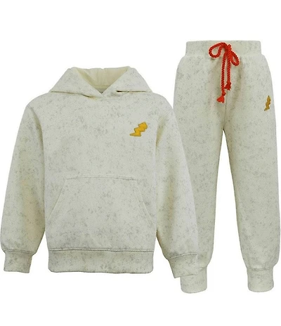 Lola + The Boys Big Boys Long Sleeve Flash Patch Pullover & Joggers Set