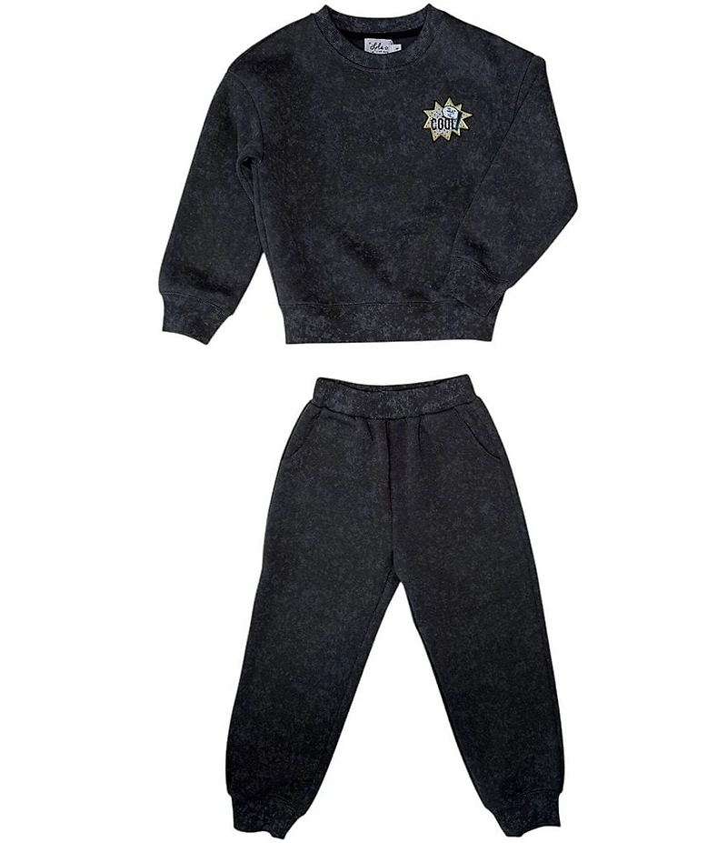 Lola + The Boys Little/Big Boys Long Sleeve That Is Cool Pullover & Joggers Set