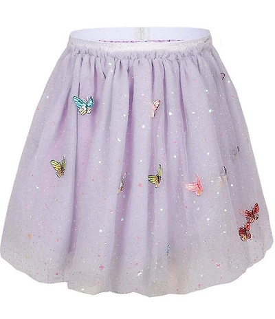 Lola + The Boys Little/Big Girls Sequin Butterfly Sparkle Tutu Skirt