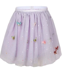 Lola + The Boys Little/Big Girls Sequin Butterfly Sparkle Tutu Skirt