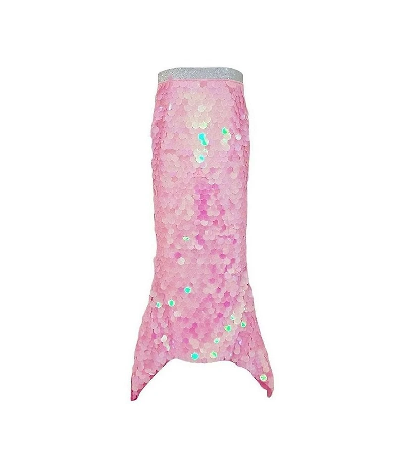 Lola + The Boys Little/Big Girls Sequin Paillette Mermaid Swimsuit Cover Up