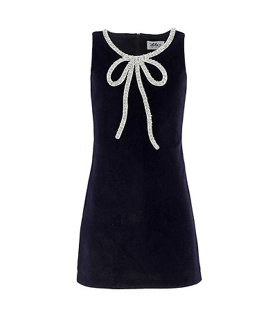 Lola + The Boys Little/Big Girls Velvet Bow Princess Dress