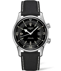 Longines Men's Legend Diver Automatic Leather Strap Watch