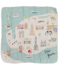 Loulou Lollipop Baby New York City Motif Muslin Quilt