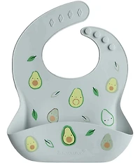Loulou Lollipop Baby Silicone Bib Avocado Printed
