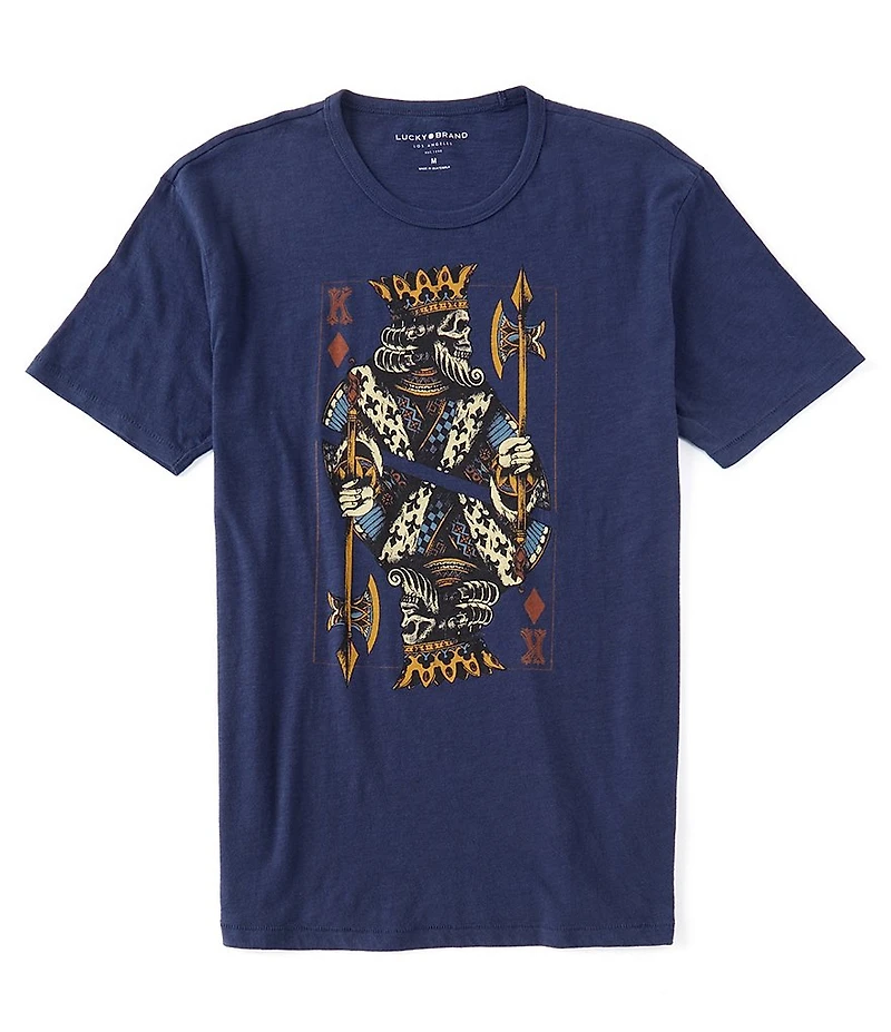 Lucky Brand King Of Diamonds Short-Sleeve Graphic T-Shirt