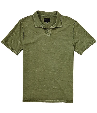 Lucky Brand Short Sleeve Jacquard Slub Jersey Shirt