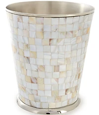 Luxury Hotel Mother of Pearl Wastebasket