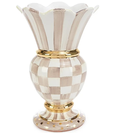 MacKenzie-Childs Check Ceramic Great Vase