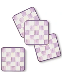 MacKenzie-Childs Check Cork Back Coasters, Set of 4