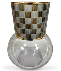 MacKenzie-Childs Check Glass Vase