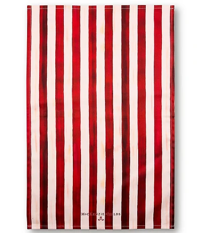 MacKenzie-Childs Cherry Stripe Printed Dish Towel