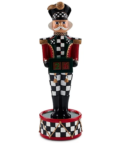 MacKenzie-Childs Christmas Countdown Musical Nutcracker Figurine