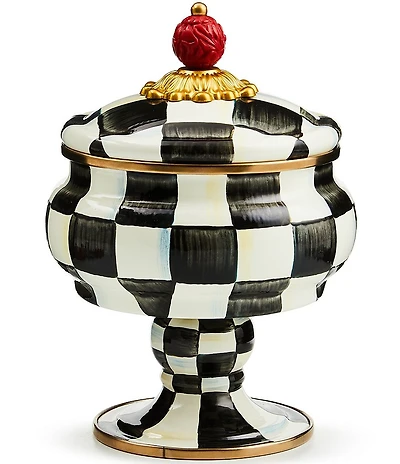 MacKenzie-Childs Check Curiosity Pot