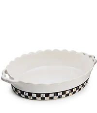 MacKenzie-Childs Courtly Check Everyday Medium Oval Baker