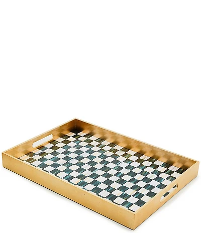 MacKenzie-Childs Courtly Check Lacquer Tray
