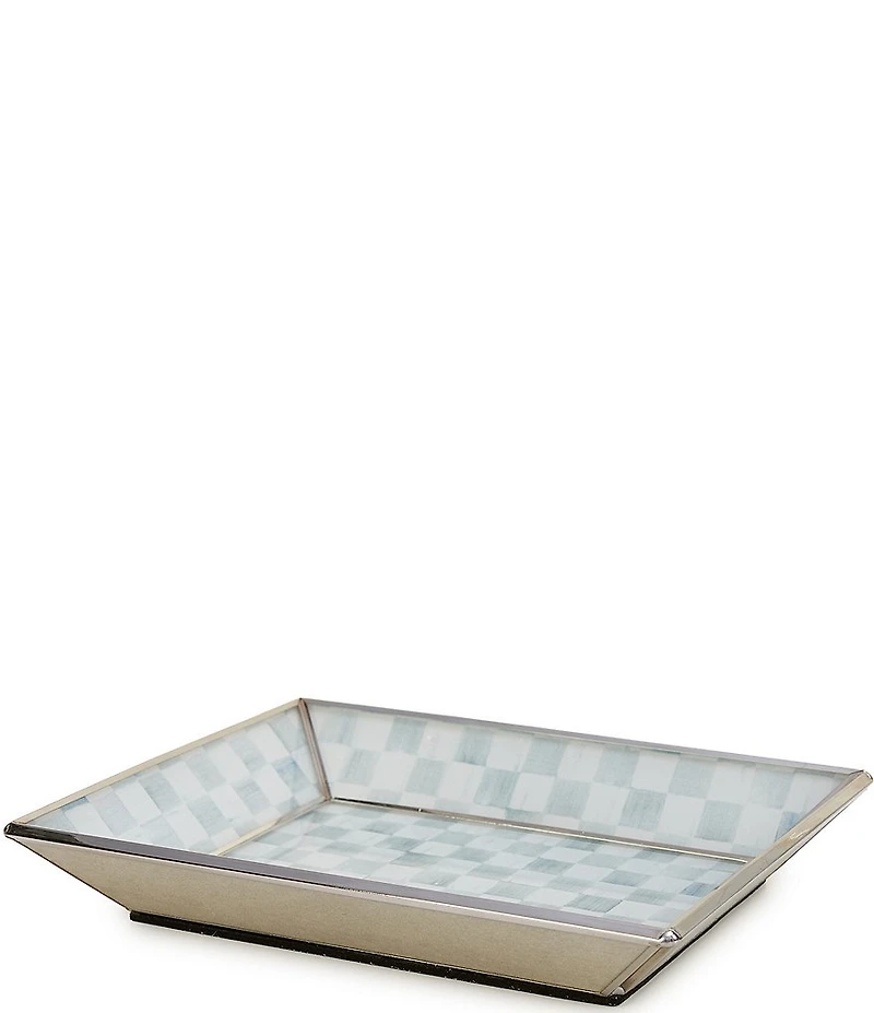 MacKenzie-Childs Check Glass Small Tray