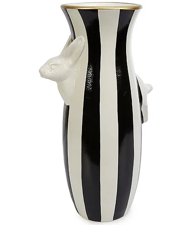 MacKenzie-Childs Easter Collection Courtly Sculpture Rabbit Vase