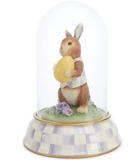 MacKenzie-Childs Easter Collection Pansy Party Bunny Cloche Figurine