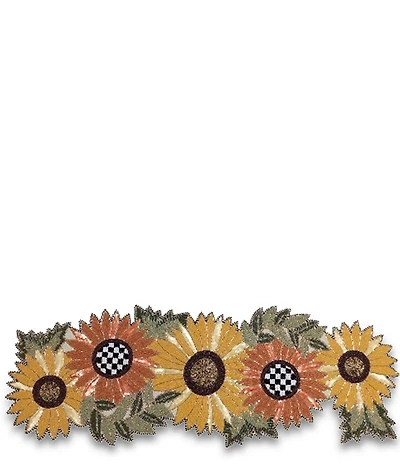 MacKenzie-Childs Harvest Collection Sunflower Beaded Table Runner