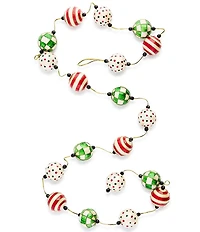 MacKenzie-Childs Holiday Collection Check It Out Capiz Garland